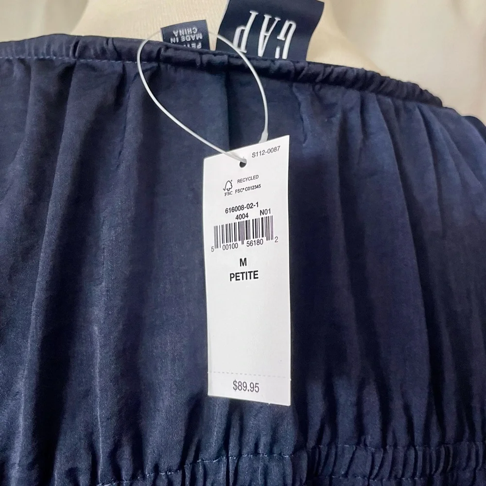 GAP Navy Blue Tiered Midi Dress